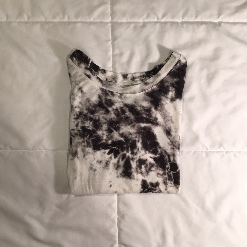 Tie dye black and white brandy Melville Tee